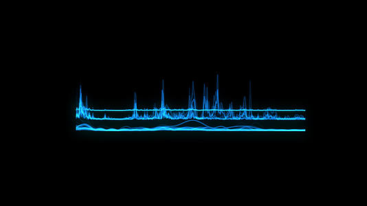 蓝色科技音频线跳动视频的预览图