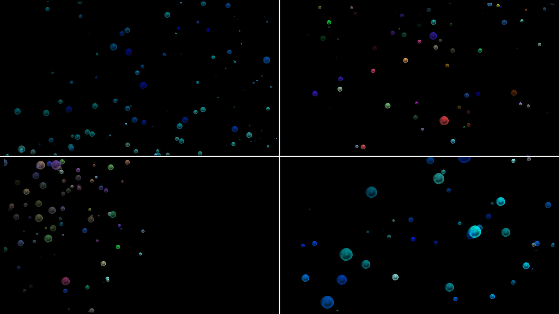 一组漂浮气泡粒子视频的预览图