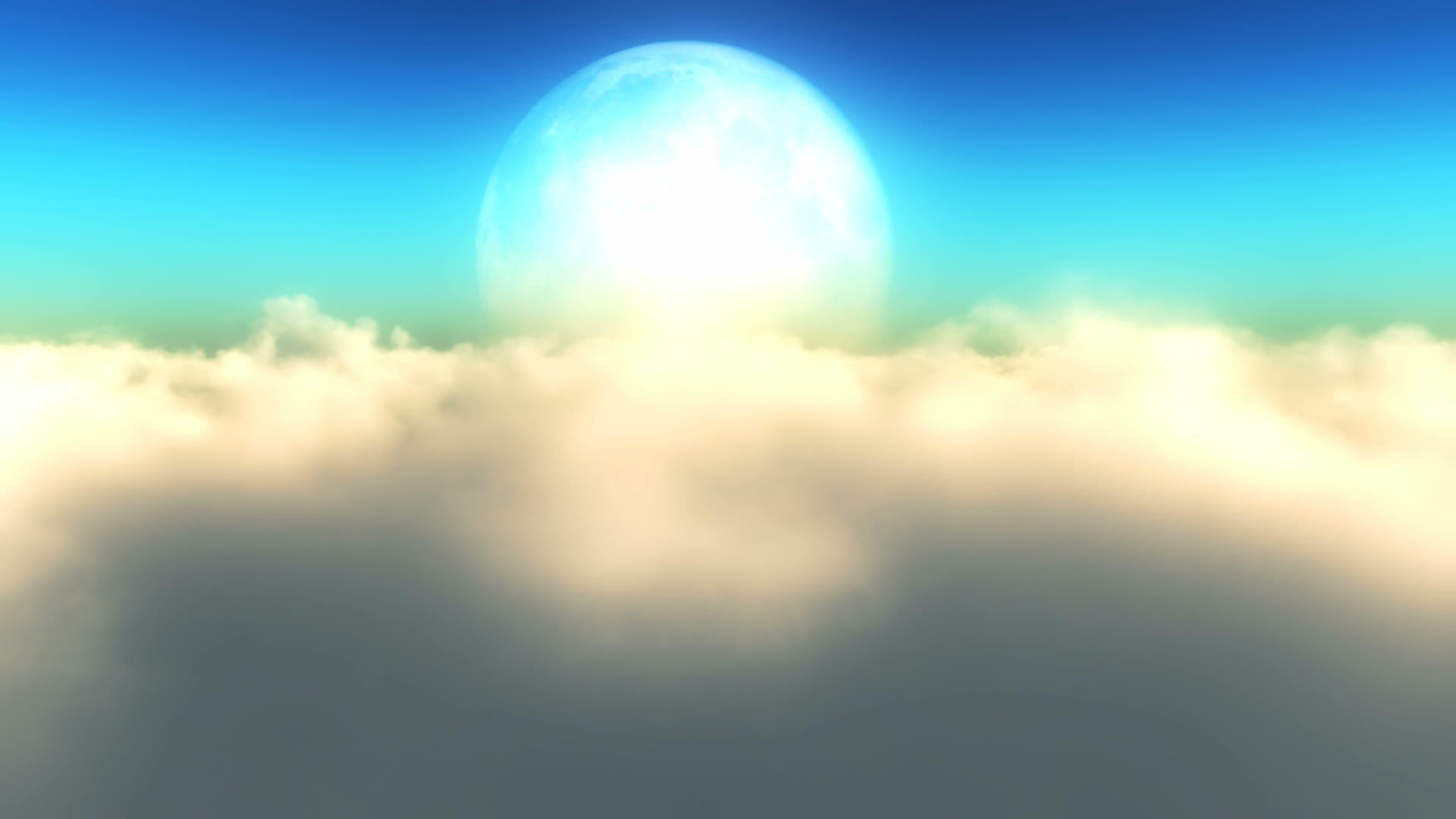 在满月的云上飞翔视频的预览图