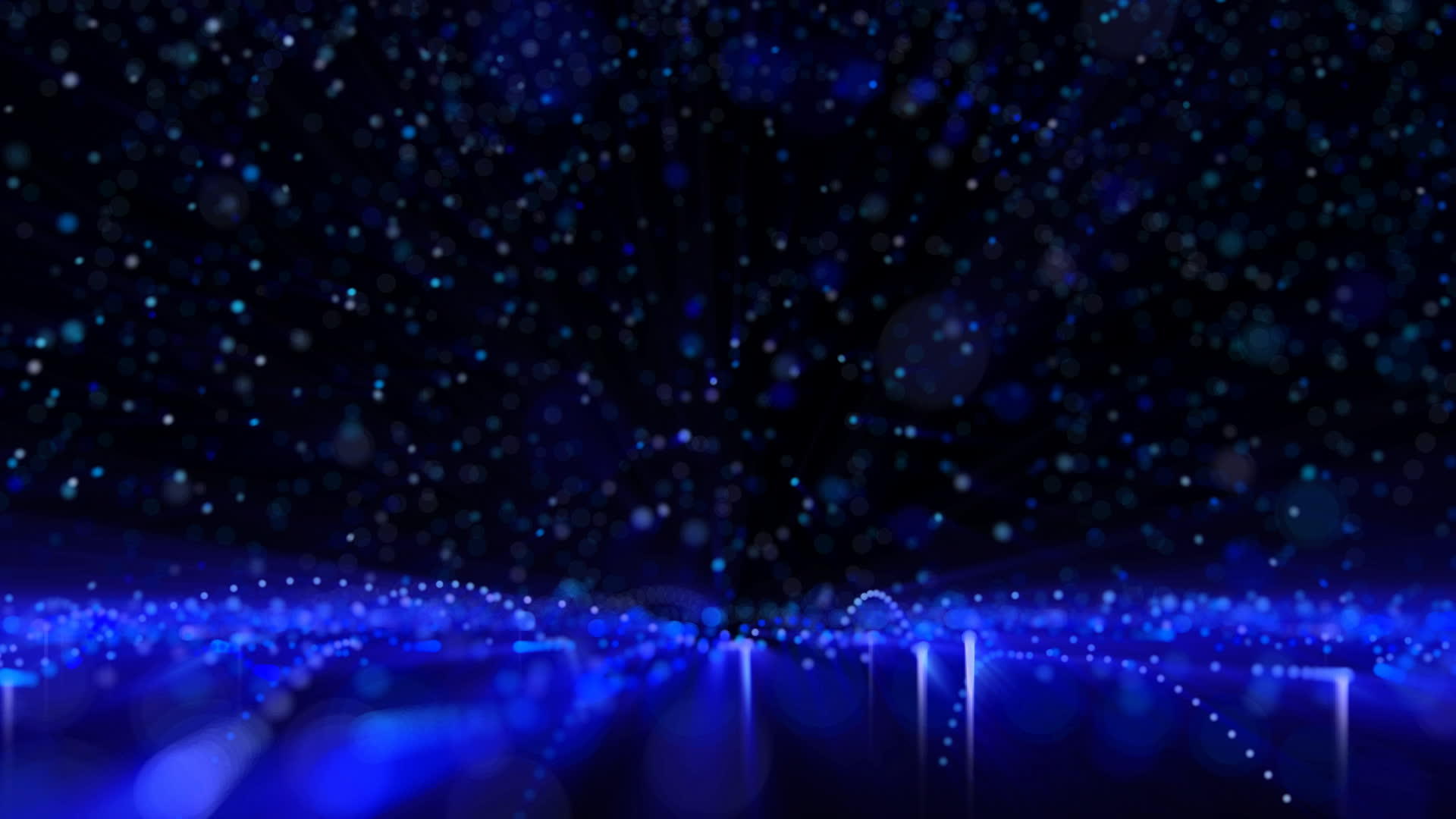 蓝色粒子雨视频的预览图
