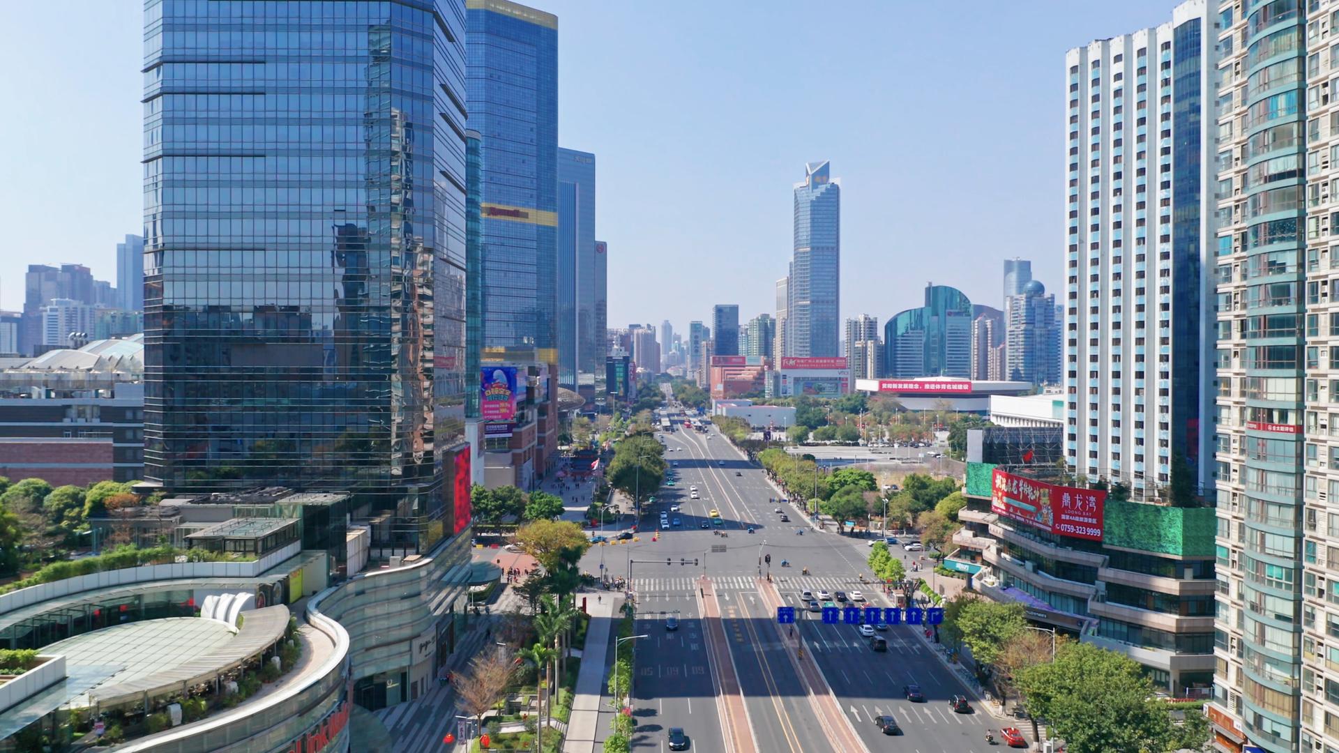 广州天河区城市交通视频的预览图