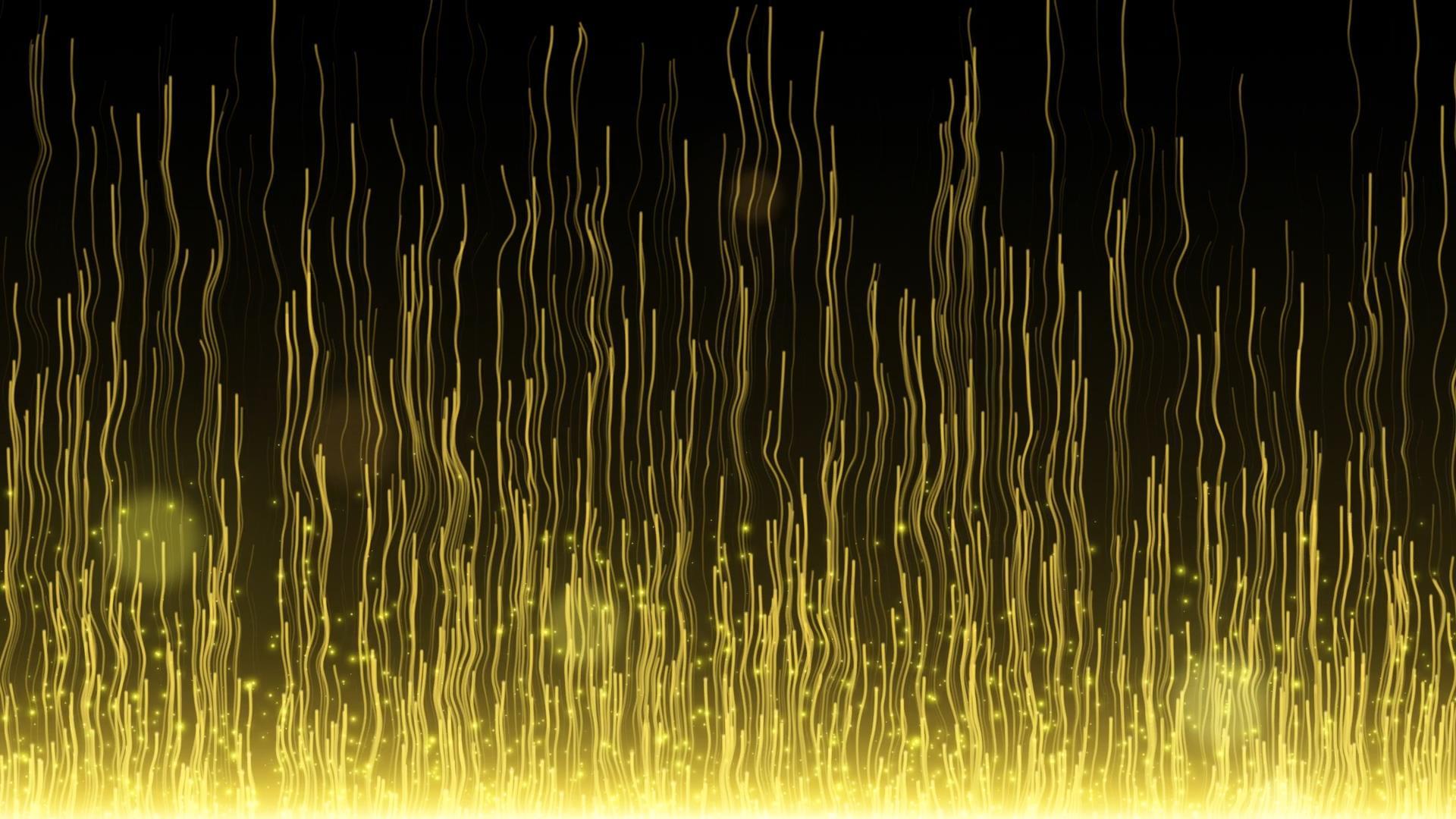 金色大气粒子光效上升动态视频元素视频的预览图