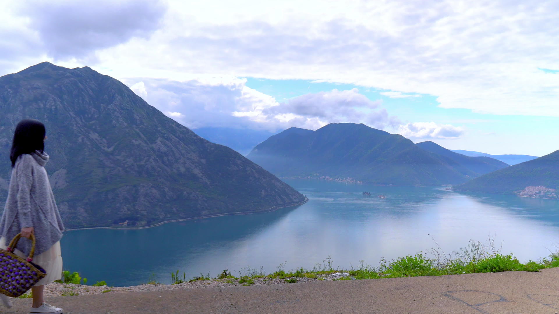 从悬崖到亚得里亚海的风景蒙泰内格罗视频的预览图
