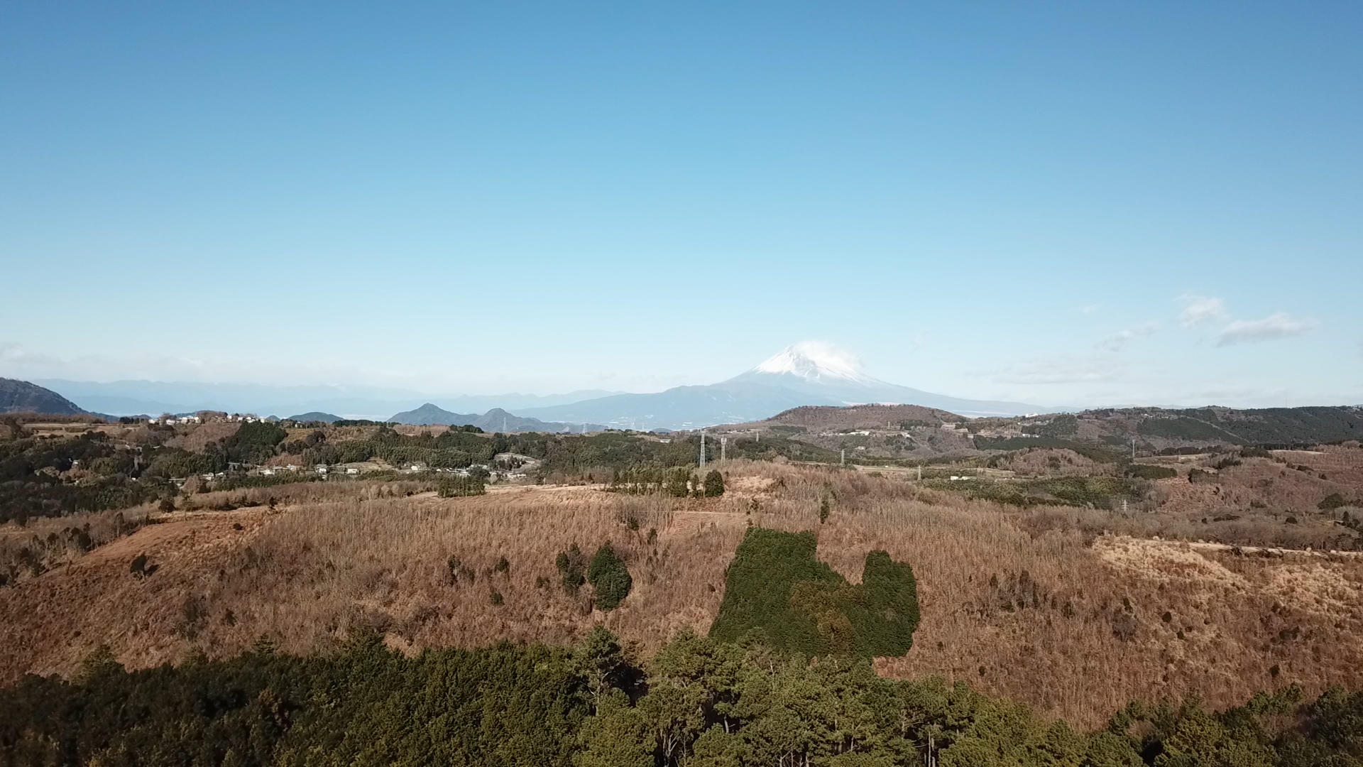 航拍日本富士山视频的预览图
