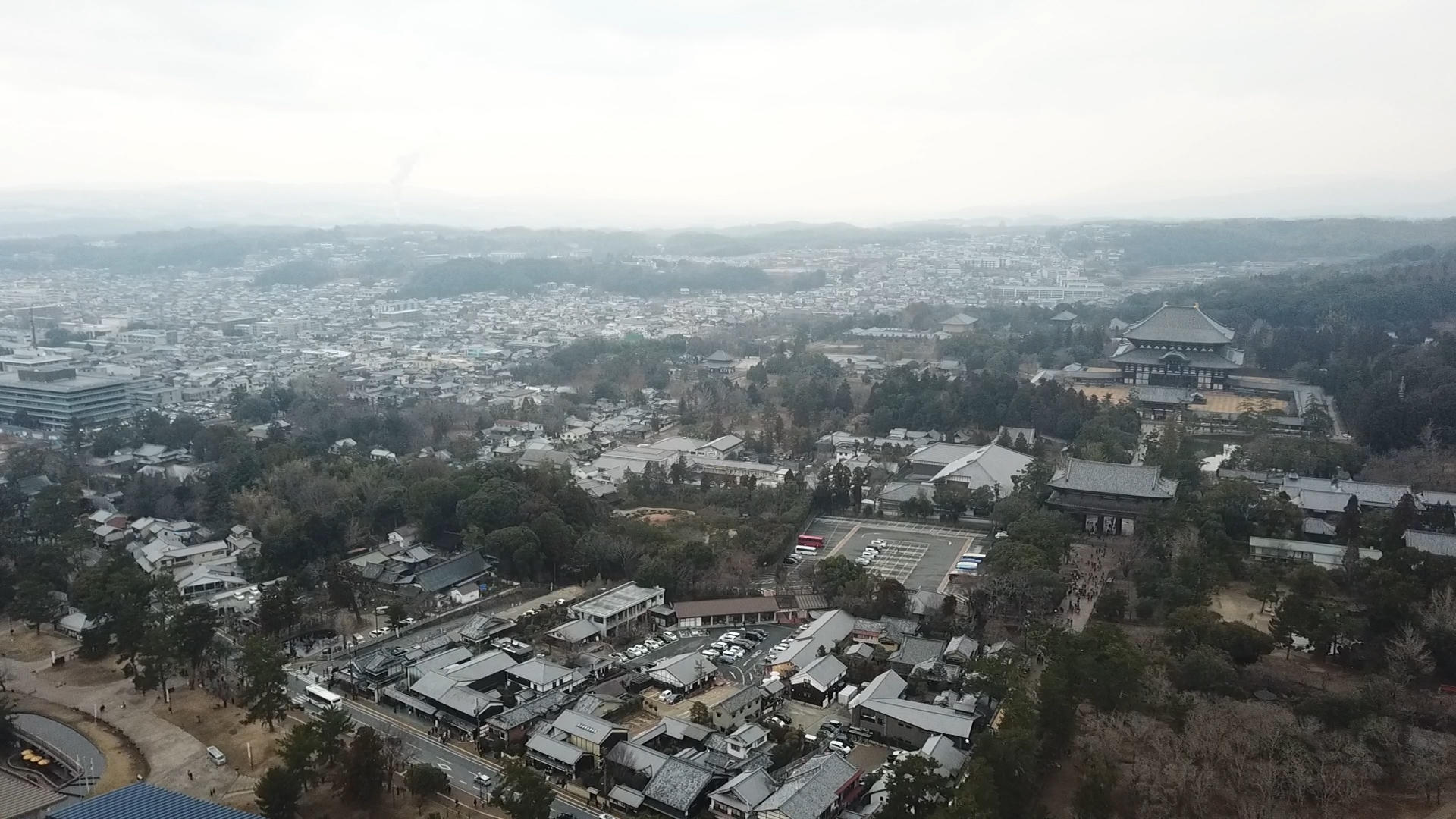 航拍日本奈良视频的预览图