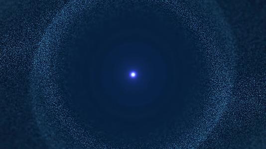 蓝色大气粒子旋涡背景视频的预览图
