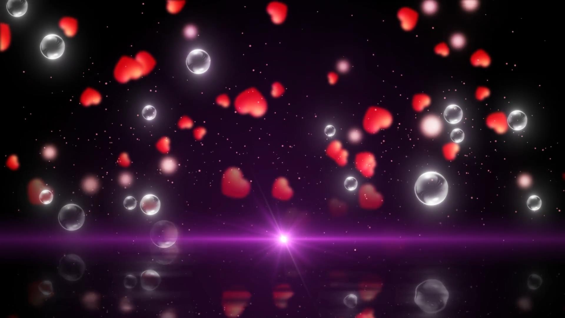 4K唯美粉色动态情人节背景视频素材视频的预览图