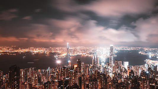 香港太平山延时摄影视频的预览图