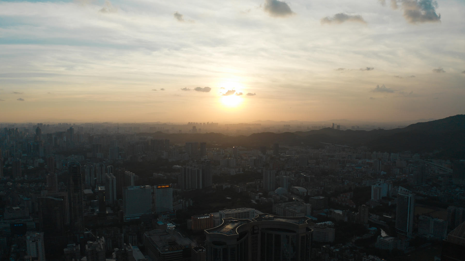 广州东的夕阳视频的预览图