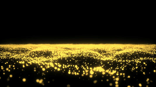 金色粒子穿梭特效视频素材视频的预览图