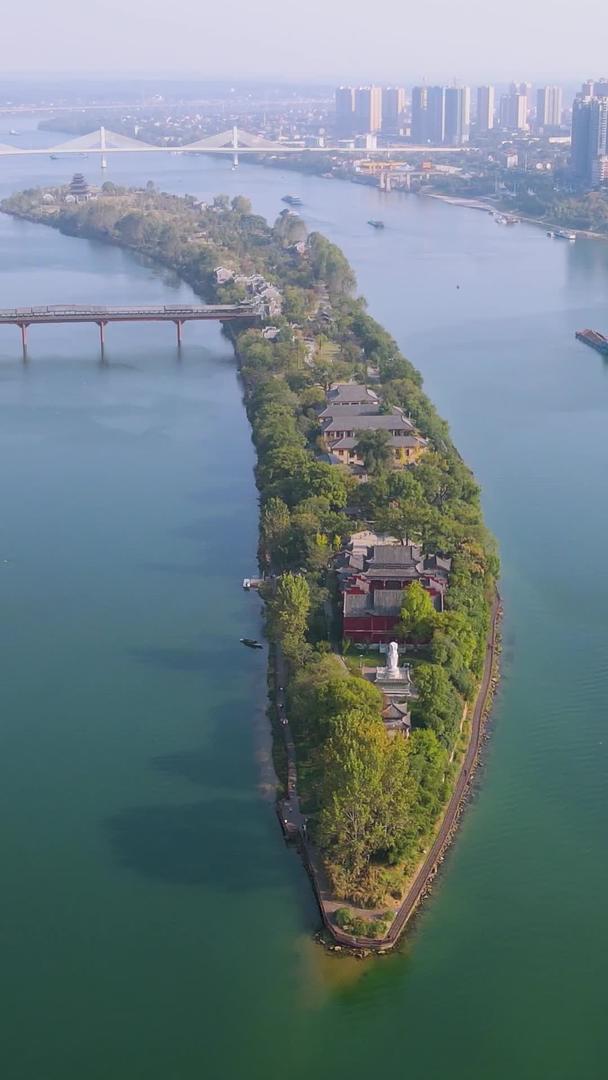 湖南衡阳湘江东洲岛航拍视频的预览图
