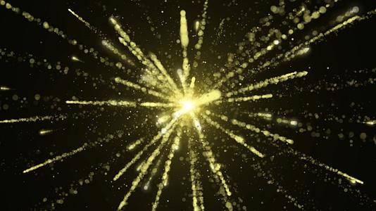 金色大气粒子拖尾散发动态视频元素视频的预览图