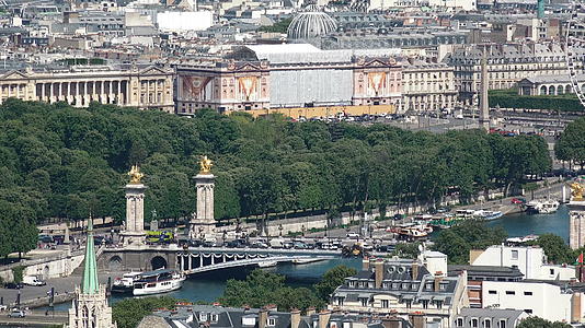 巴黎法国城市风光视频的预览图