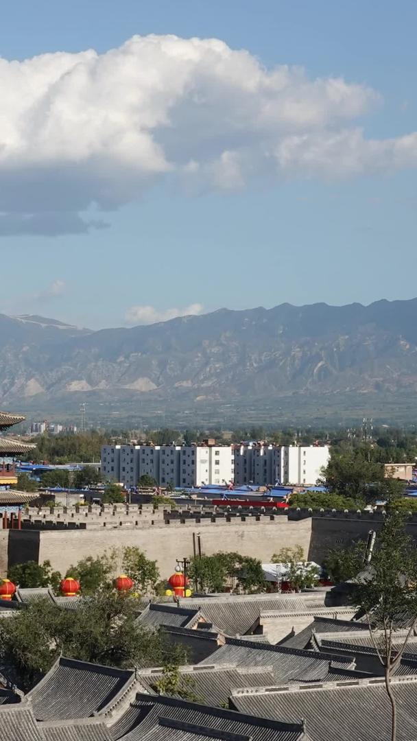 延时摄影视频山西忻州古城视频的预览图