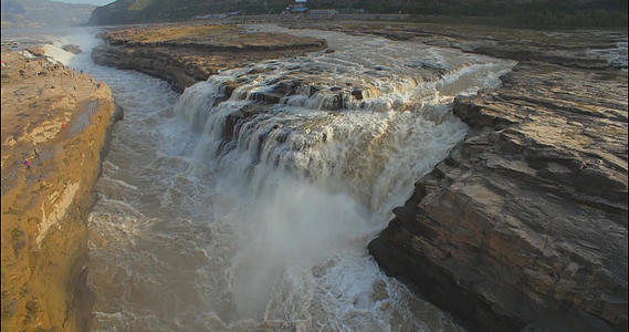 陕西壶口瀑布5A级景区航拍视频的预览图