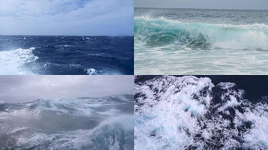【自然合集】4K世界海洋日惊涛骇浪合集视频的预览图