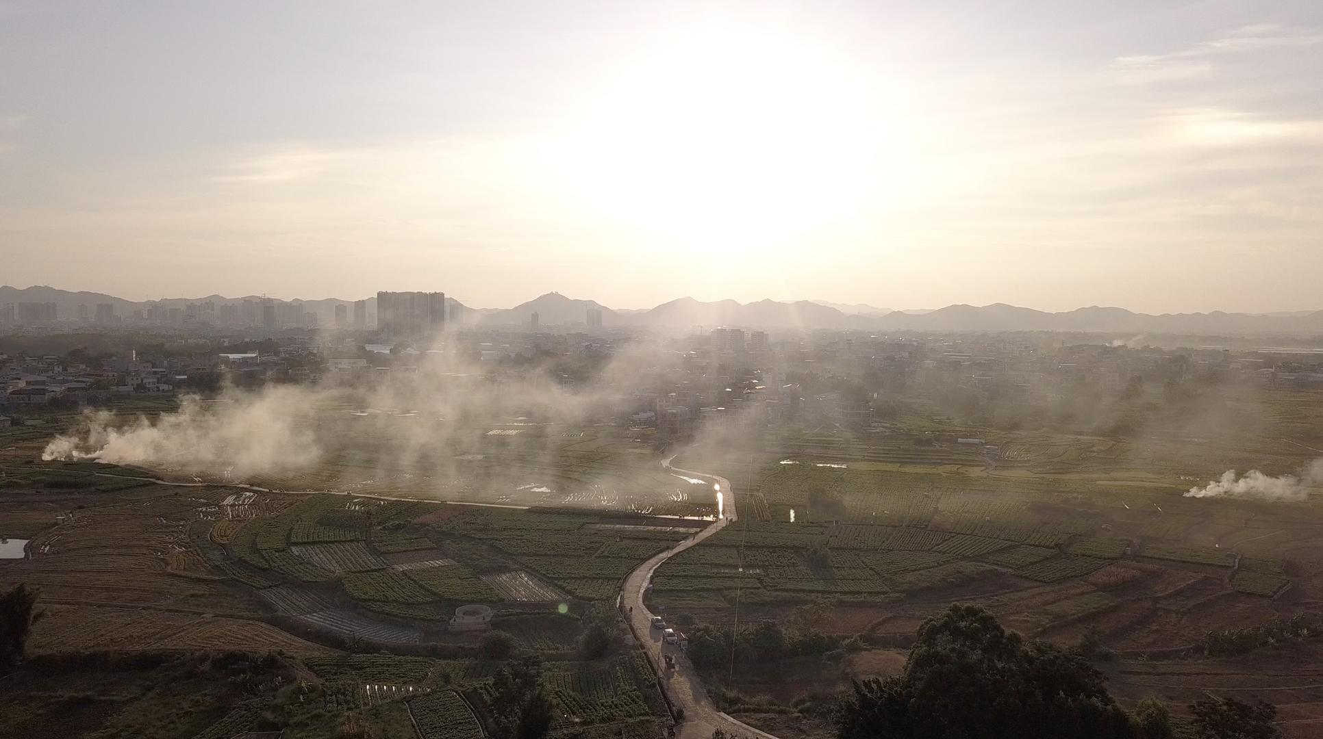 航拍城市贵州湄潭视频的预览图