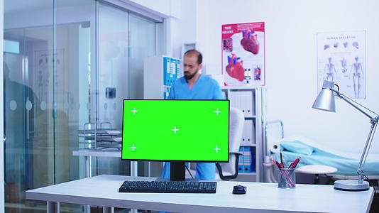 医院内阁计算机的染色体钥匙视频的预览图