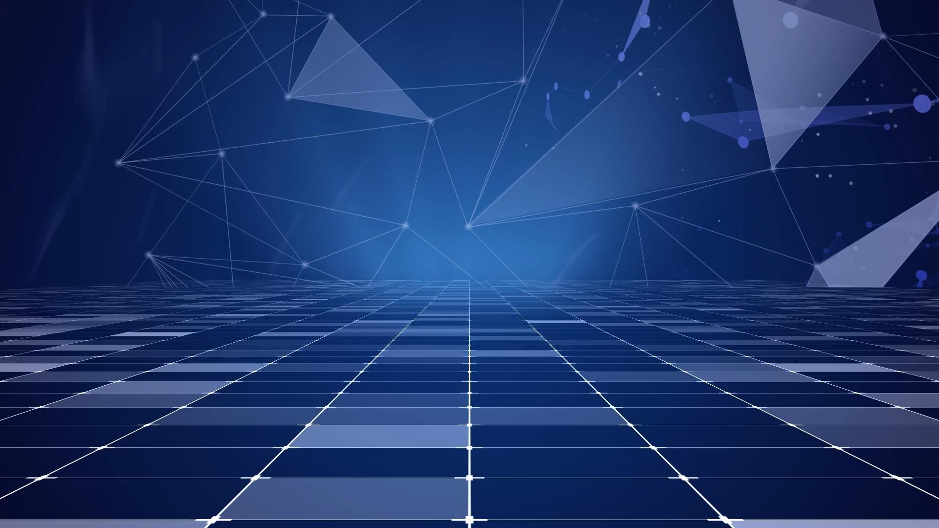 蓝色动态科技感视频背景素材视频的预览图
