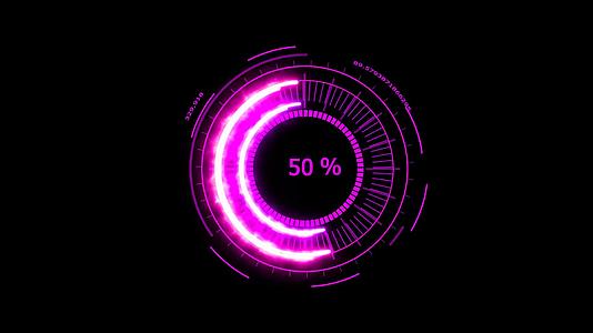 电粉色数字电表能源用于横幅和广告视频的预览图