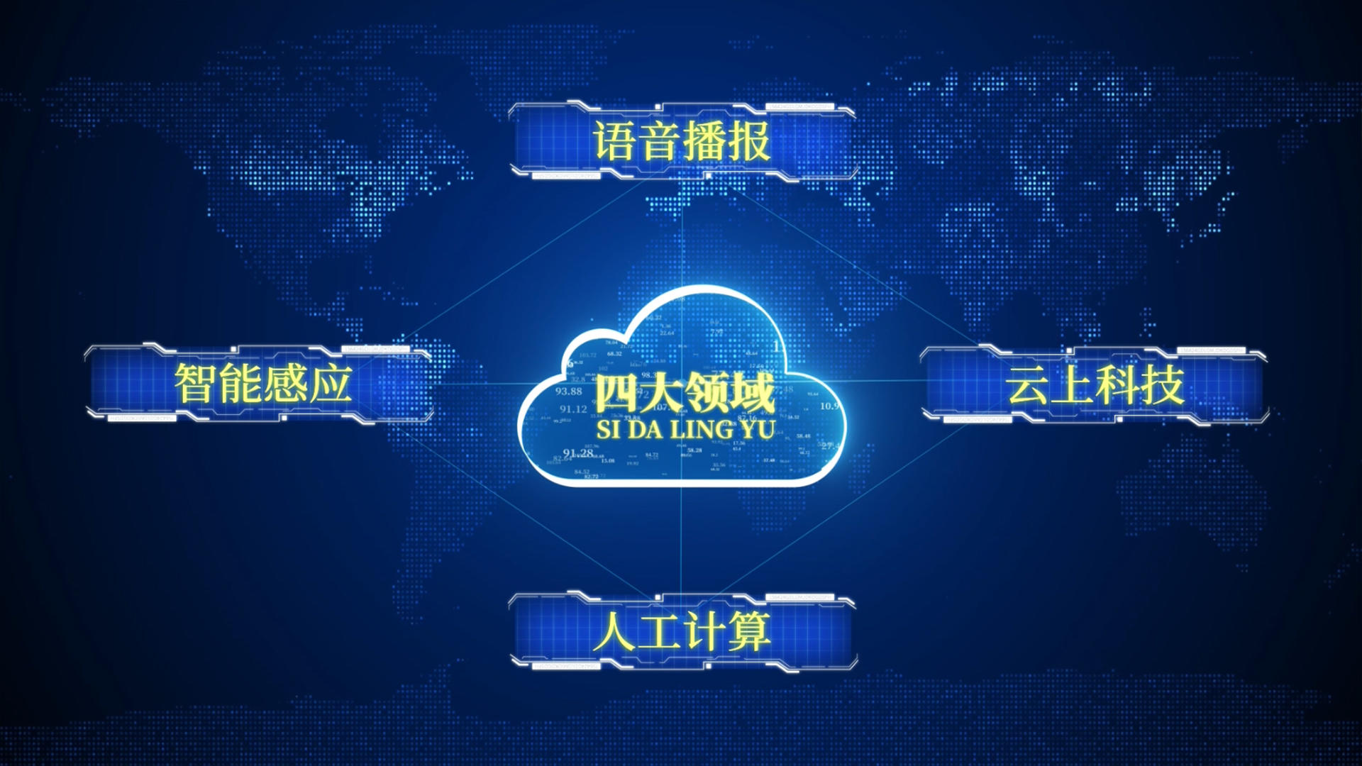 科技云企业架构板块展示AE模板视频的预览图