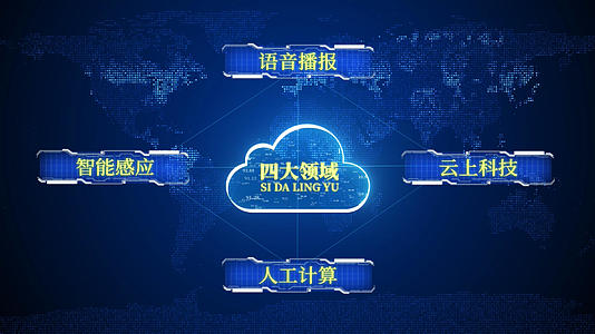 科技云企业架构板块展示AE模板视频的预览图