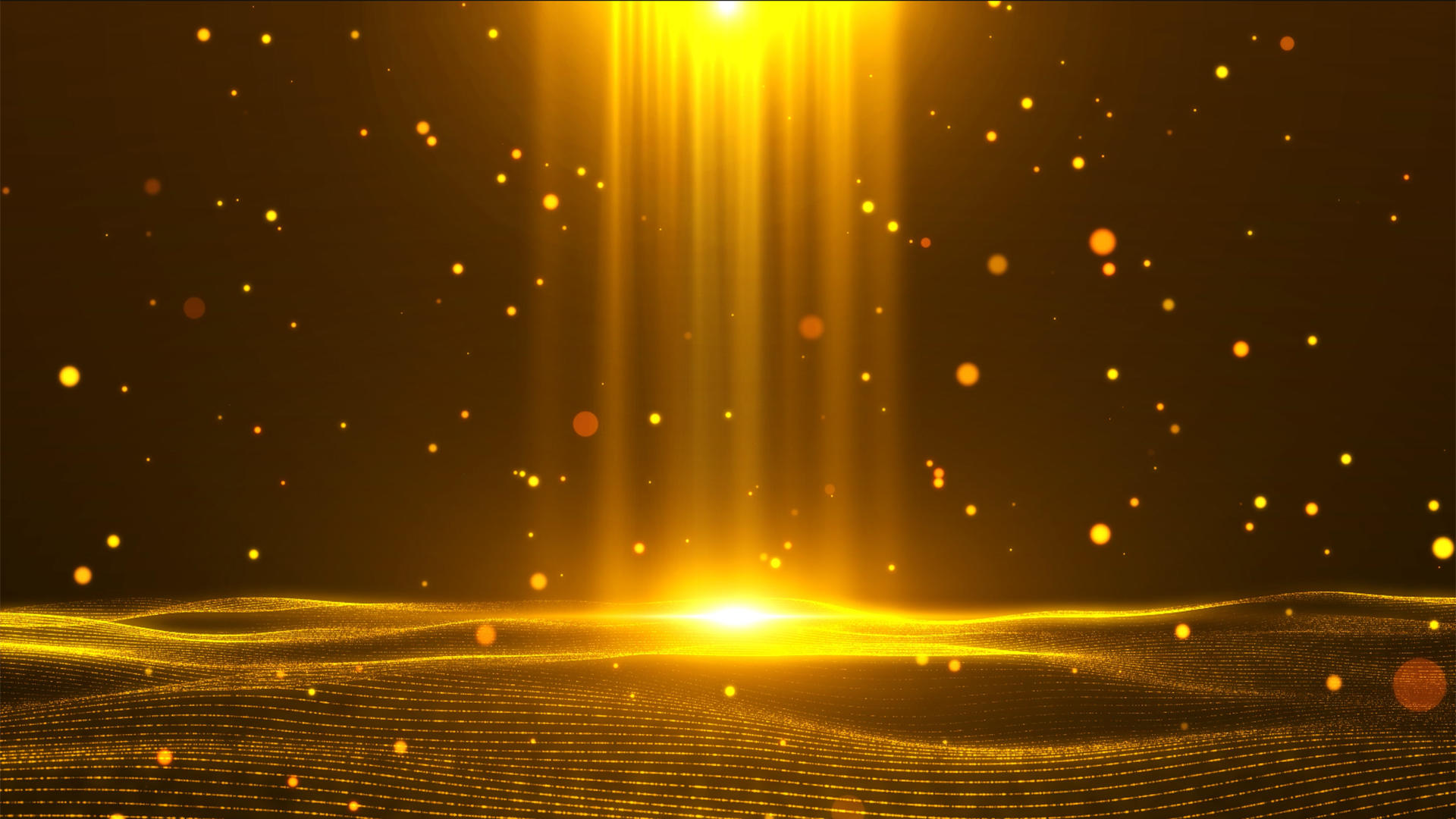 4K金色粒子唯美线条舞台背景视频的预览图