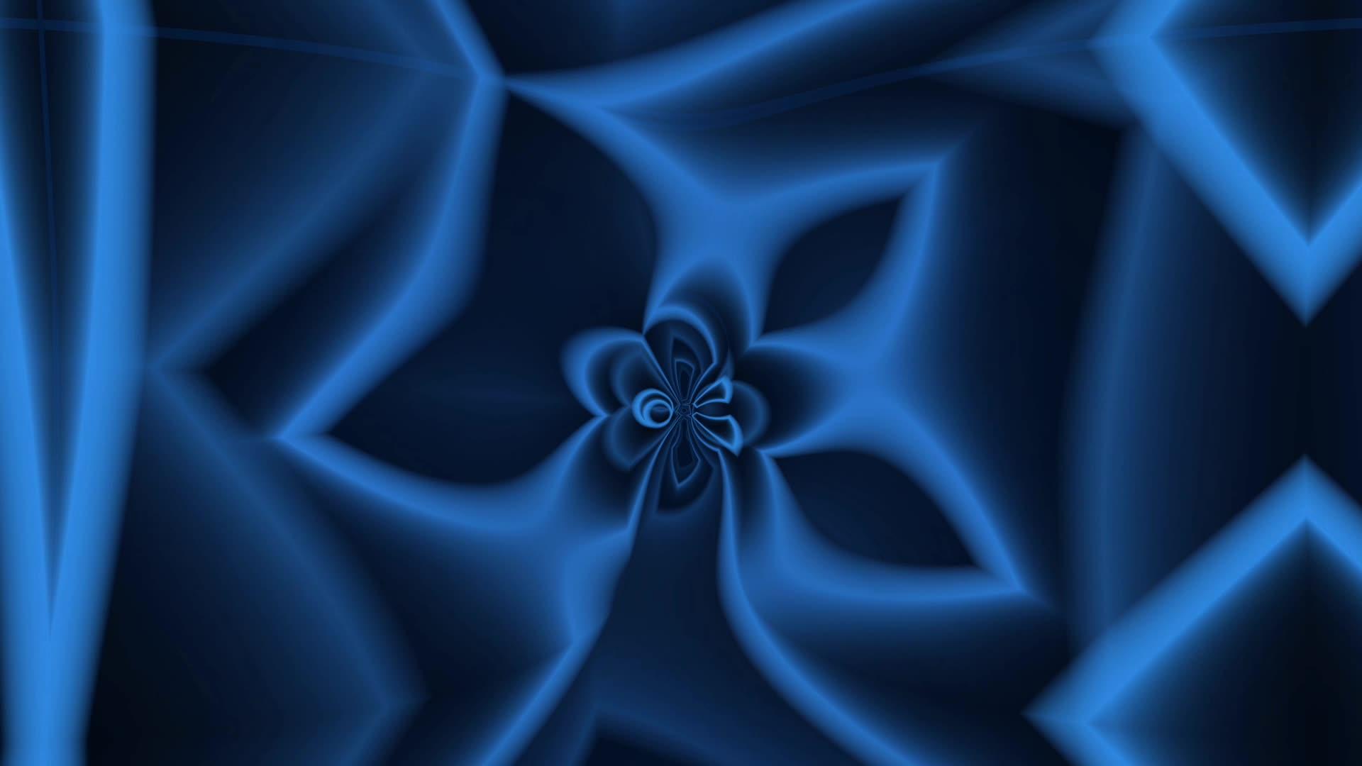 蓝色多边形迷宫可以旋转和形成各种设计视频的预览图