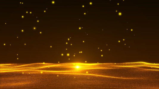 4K金色唯美粒子背景视频的预览图