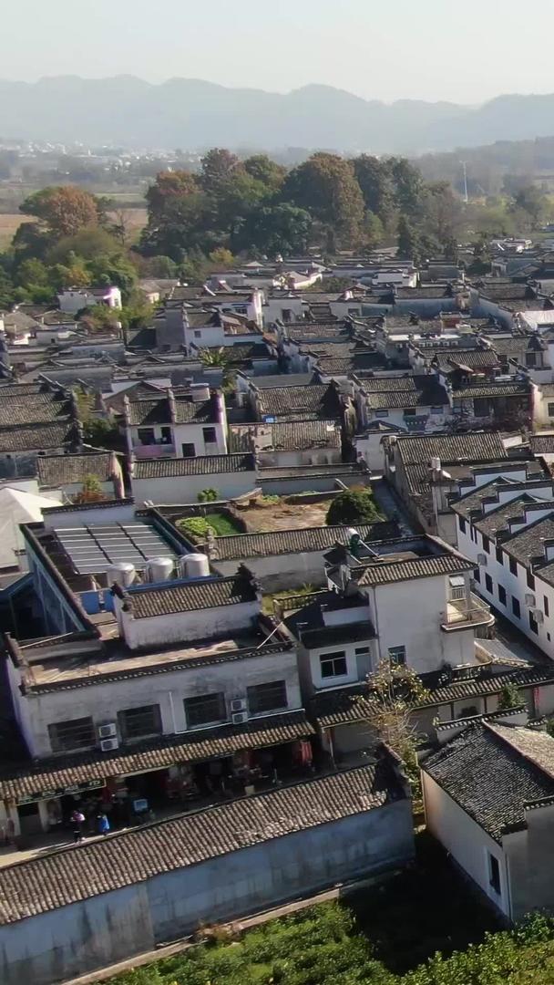 航拍安徽4A级景点历史文化古镇南屏古镇视频视频的预览图