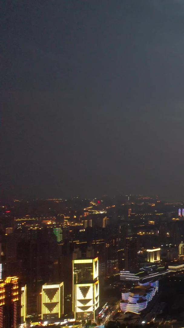 航拍城市夕阳夕阳夕阳天空夜景桥梁道路湖景素材视频的预览图