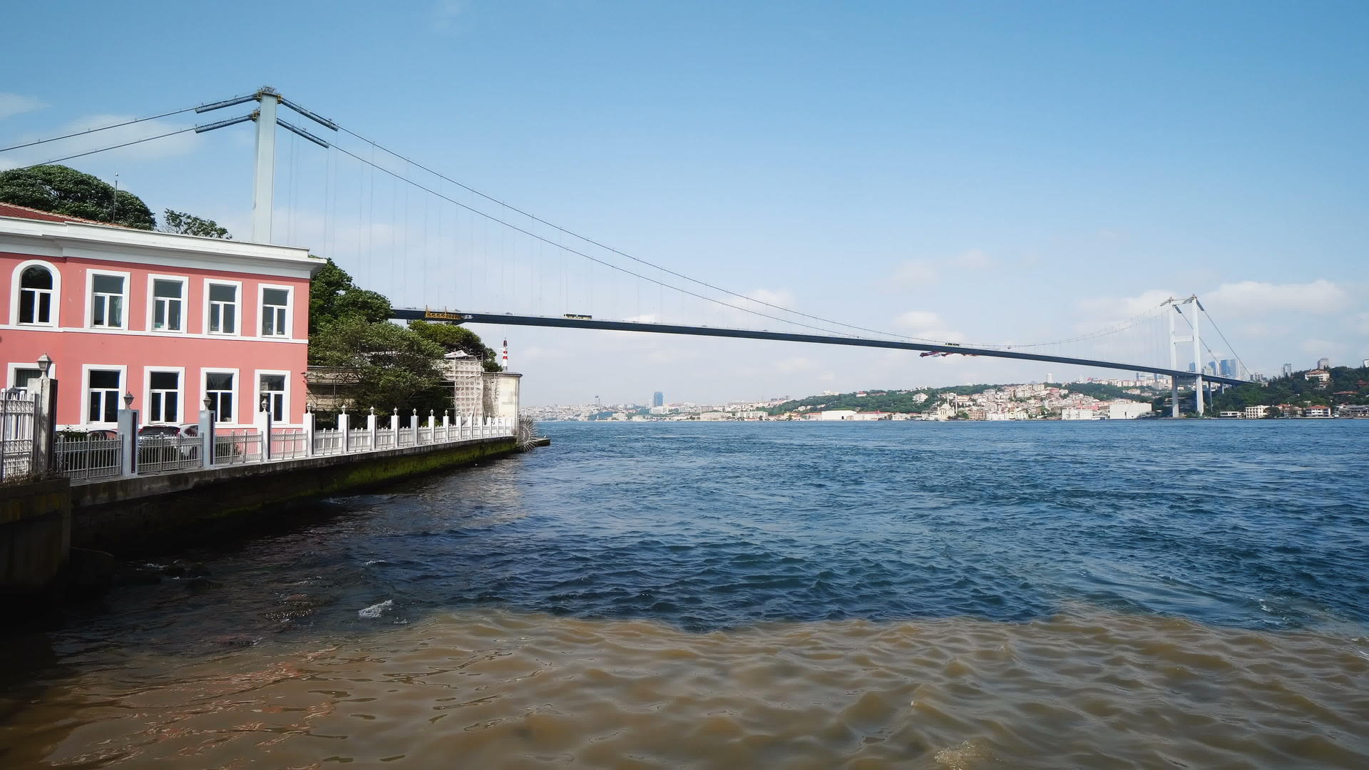 博斯普鲁斯海峡桥下的土耳其视频的预览图