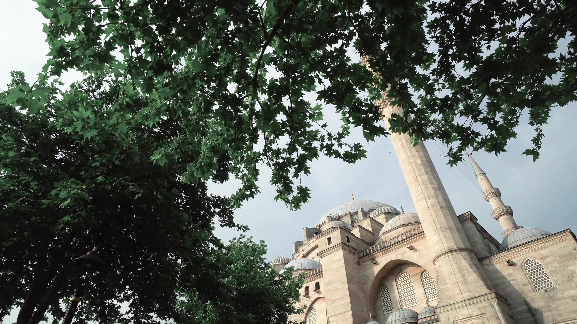 清真寺的月塔视频的预览图