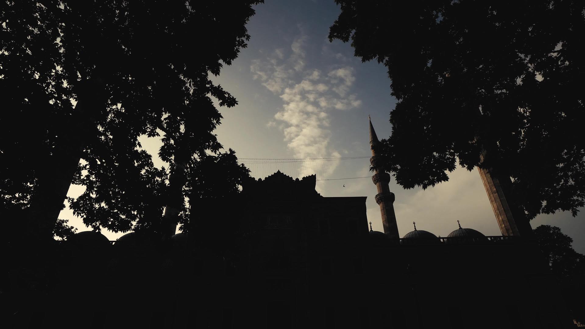 尼耶清真寺是日出日落视频的预览图