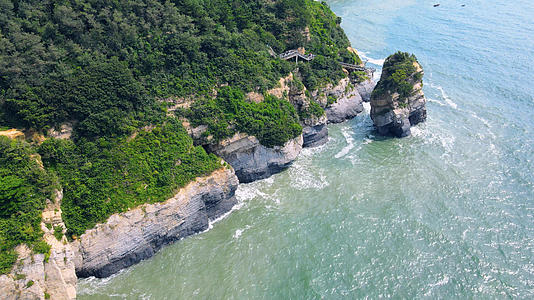 4K5A级旅游度假胜地金石滩滨海国家地质公园视频的预览图