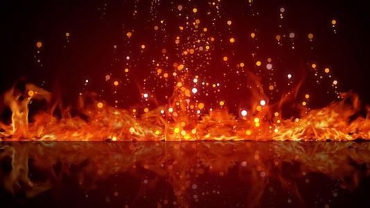 粒子火焰背景视频的预览图