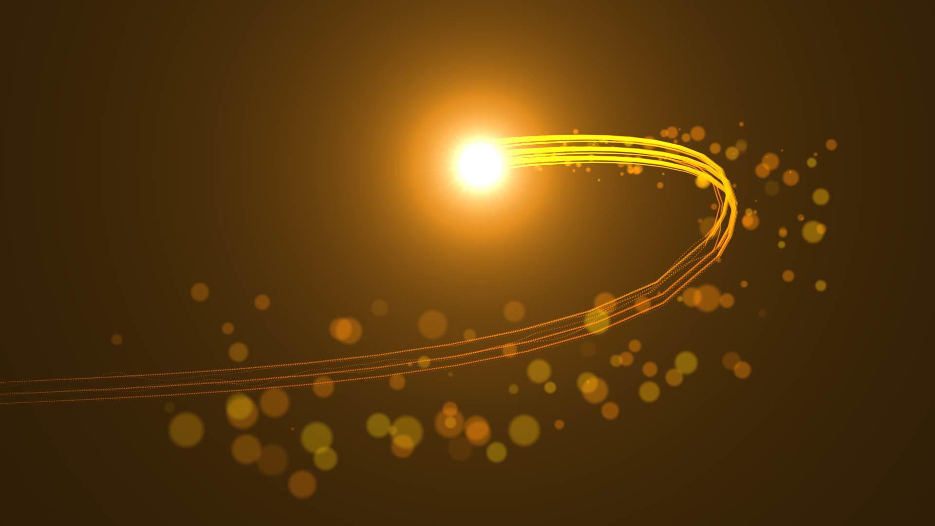 金色粒子光线转场视频的预览图