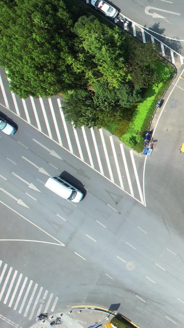 城市道路环岛路口交通交通街景素材视频的预览图
