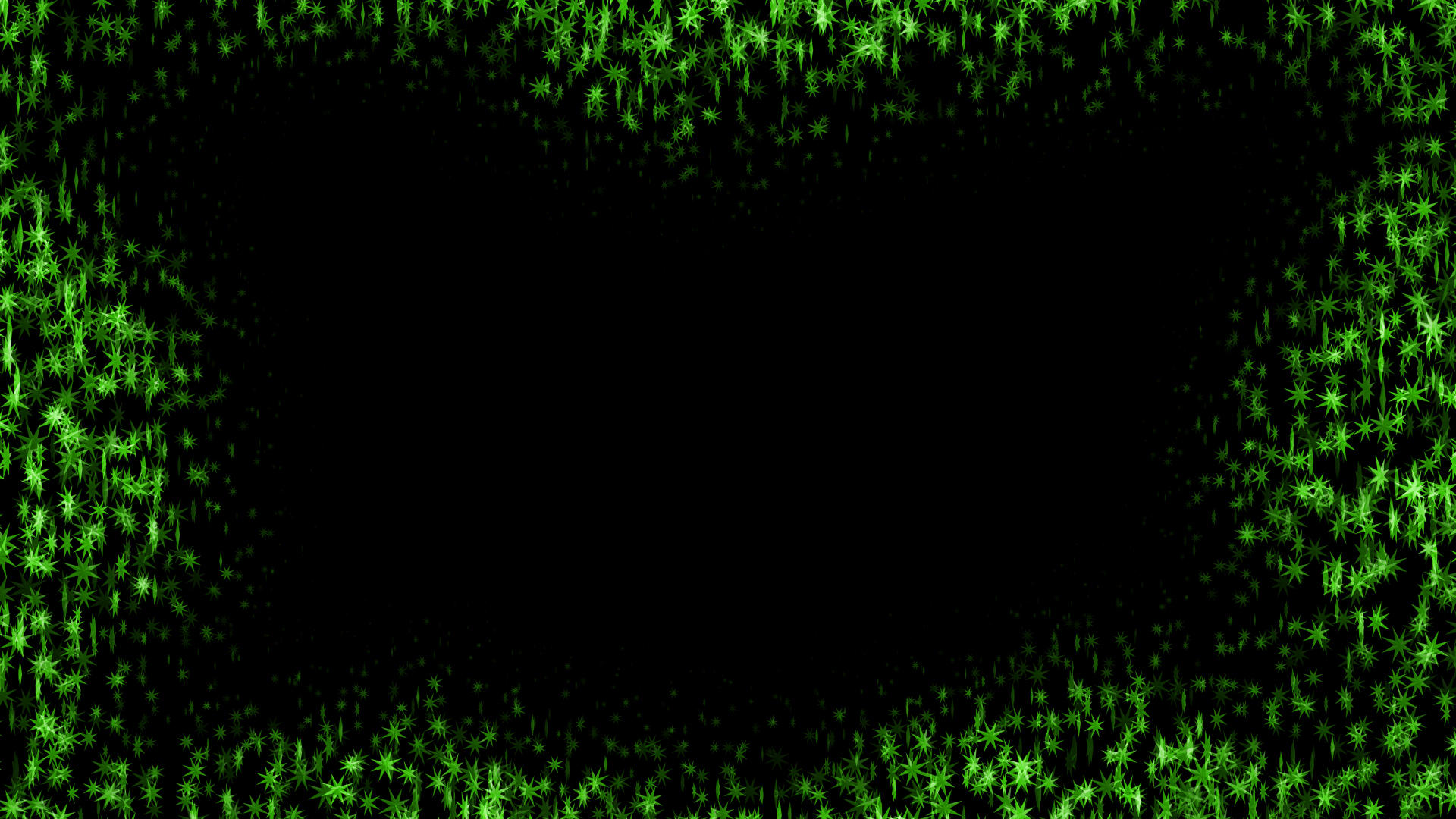 绿色树叶粒子边框修饰动画视频的预览图