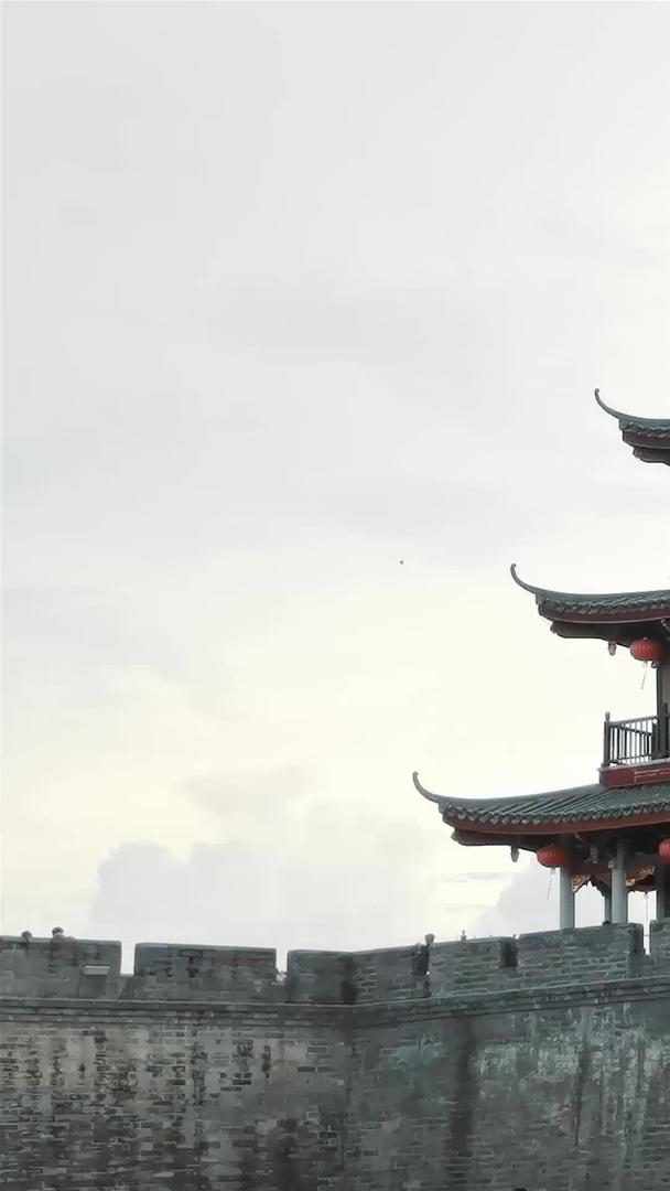 潮州古城建筑广济楼风景延时集合视频的预览图