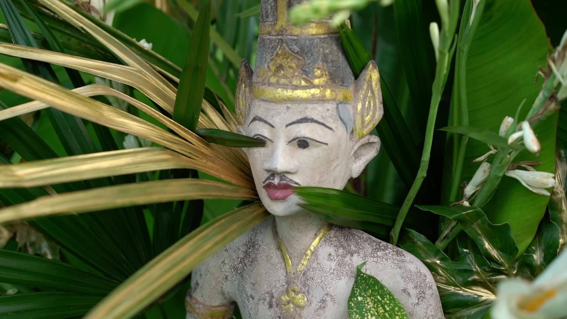 buddha雕像和装饰视频的预览图
