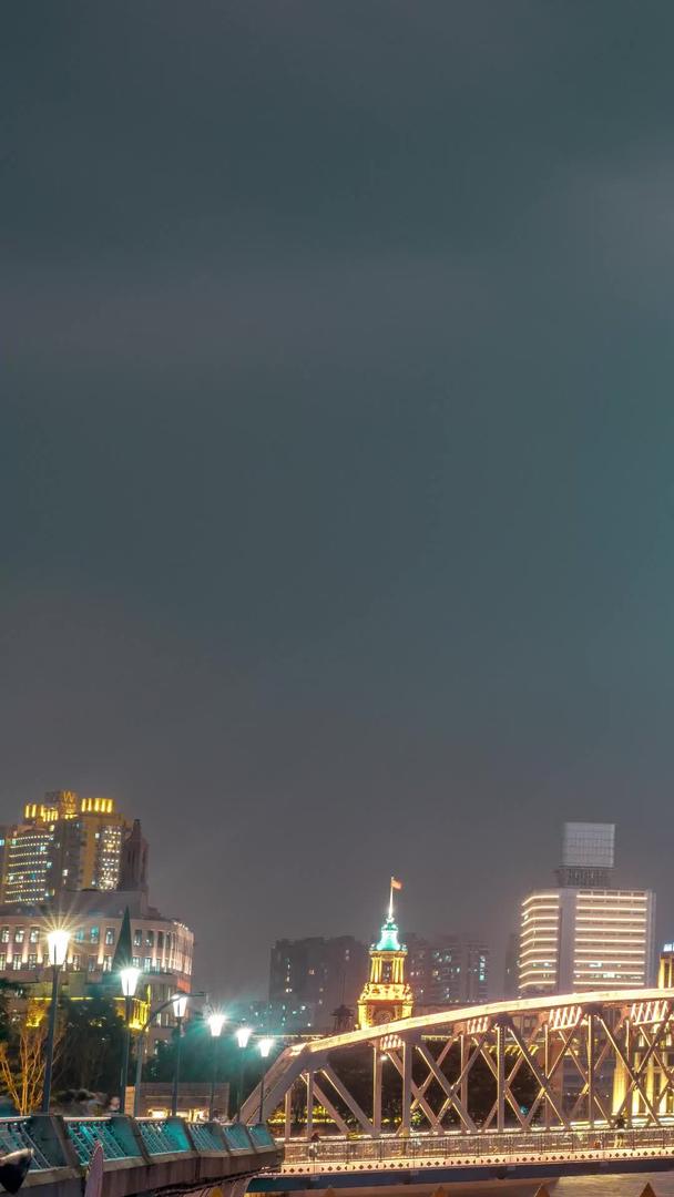 延迟上海外白渡桥夜景视频的预览图