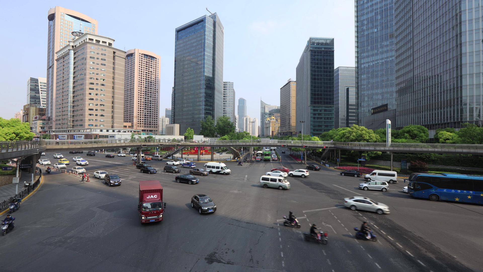 上海城市交通4K延时视频合集视频的预览图