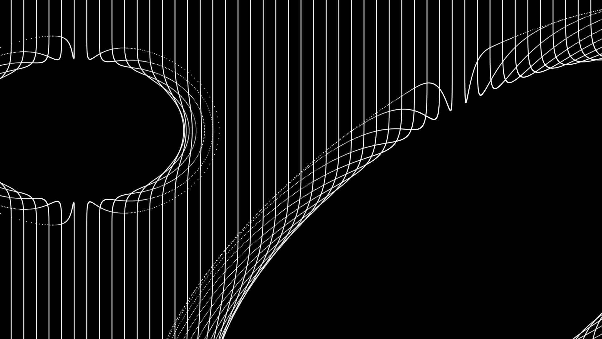 动画背景抽象黑白线和黑白线视频的预览图