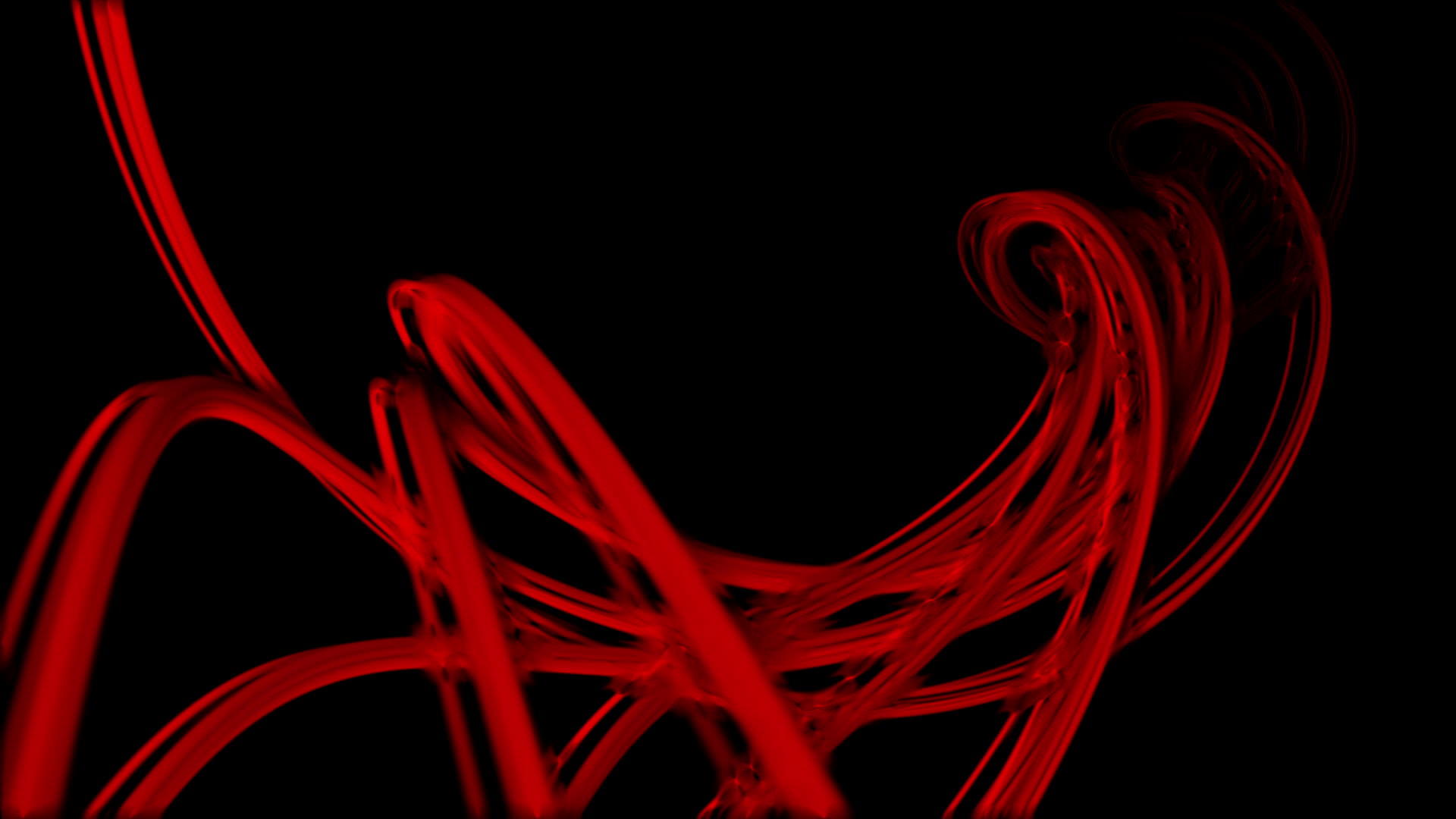 抽象的红色扭曲线动画背景视频的预览图