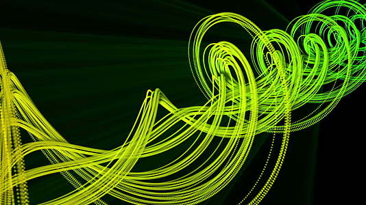 抽象的彩色扭曲线动画背景视频的预览图