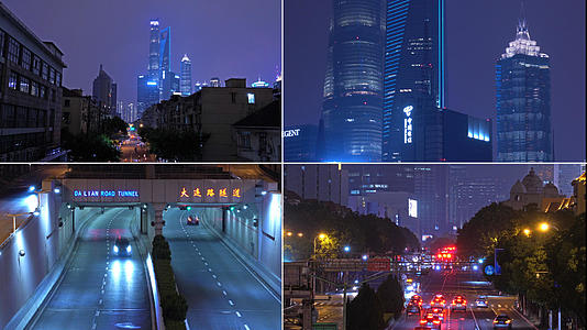 4K实拍上海交通空镜视频的预览图