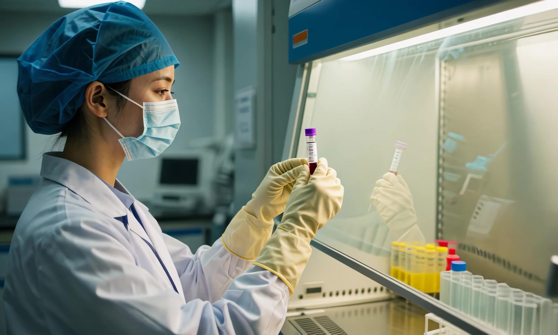 女科研人员4K高清医学研究实验视频的预览图