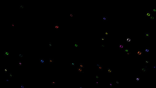 炫彩七色水泡粒子修饰动画视频的预览图