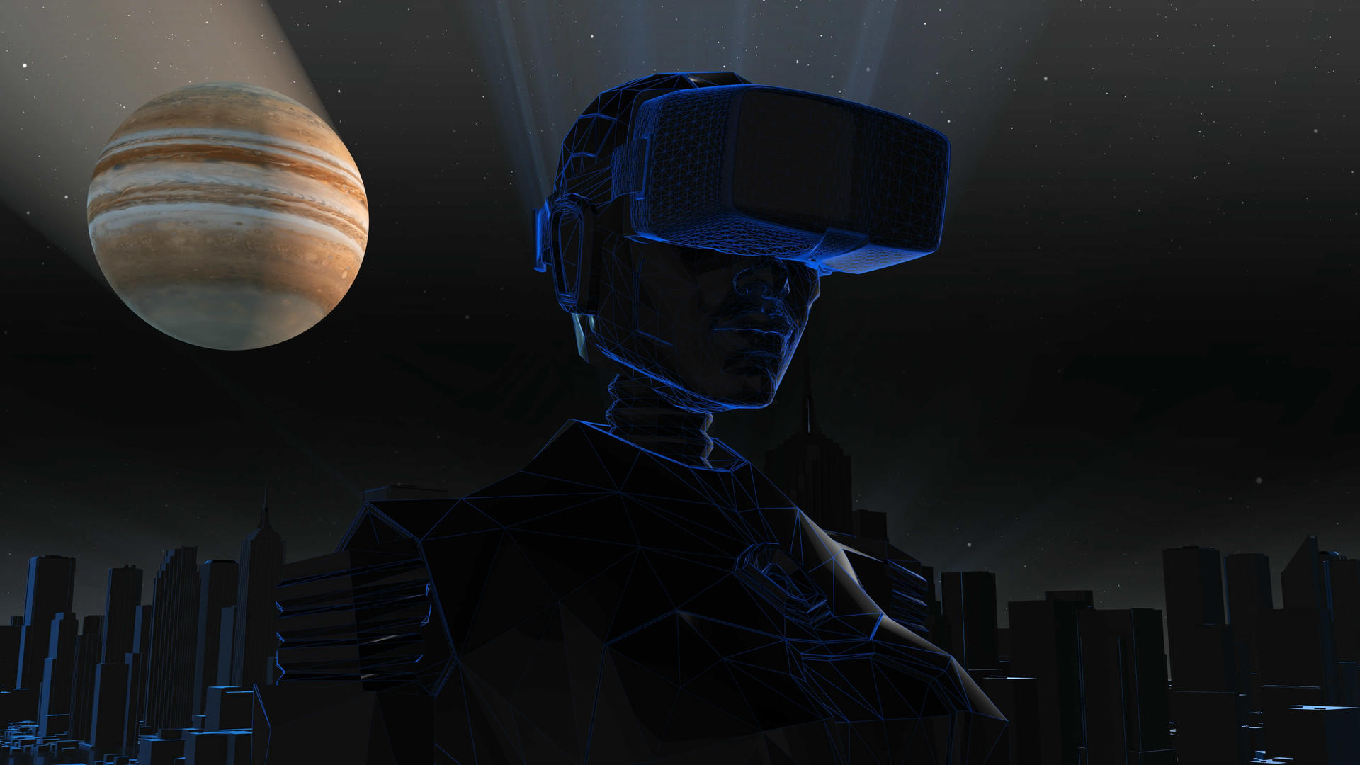 4K三维VR元宇宙背景素材视频的预览图